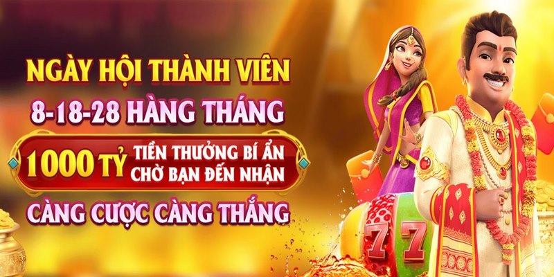 Tặng quà ngẫu nhiên đều đặn 28 hàng tháng cho người chơi